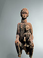 Maternity Figure: Seated Mother and Child, Wood, Mbembe peoples